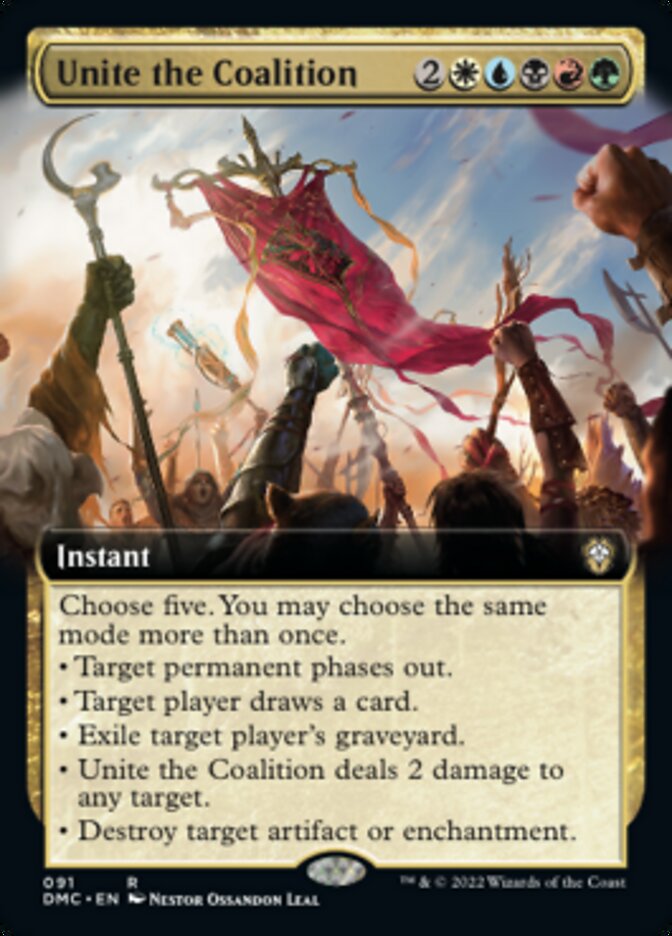 Unite the Coalition (Extended Art) [Dominaria United Commander] | Exor Games Bridgewater