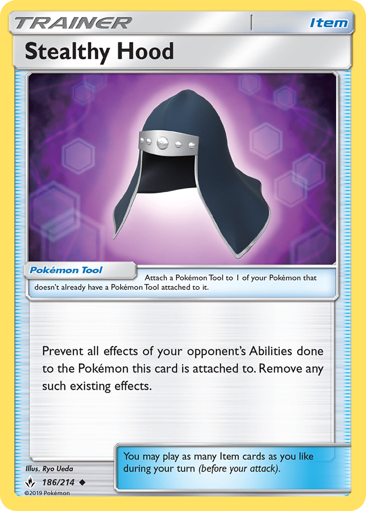 Stealthy Hood (186/214) [Sun & Moon: Unbroken Bonds] | Exor Games Bridgewater