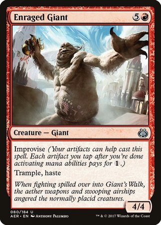 Enraged Giant [Aether Revolt] | Exor Games Bridgewater
