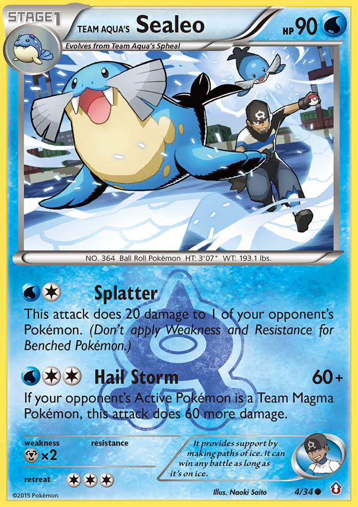 Team Aqua's Sealeo (4/34) [XY: Double Crisis] | Exor Games Bridgewater