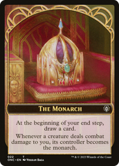 The Monarch // Golem Double-Sided Token [Phyrexia: All Will Be One Commander Tokens] | Exor Games Bridgewater