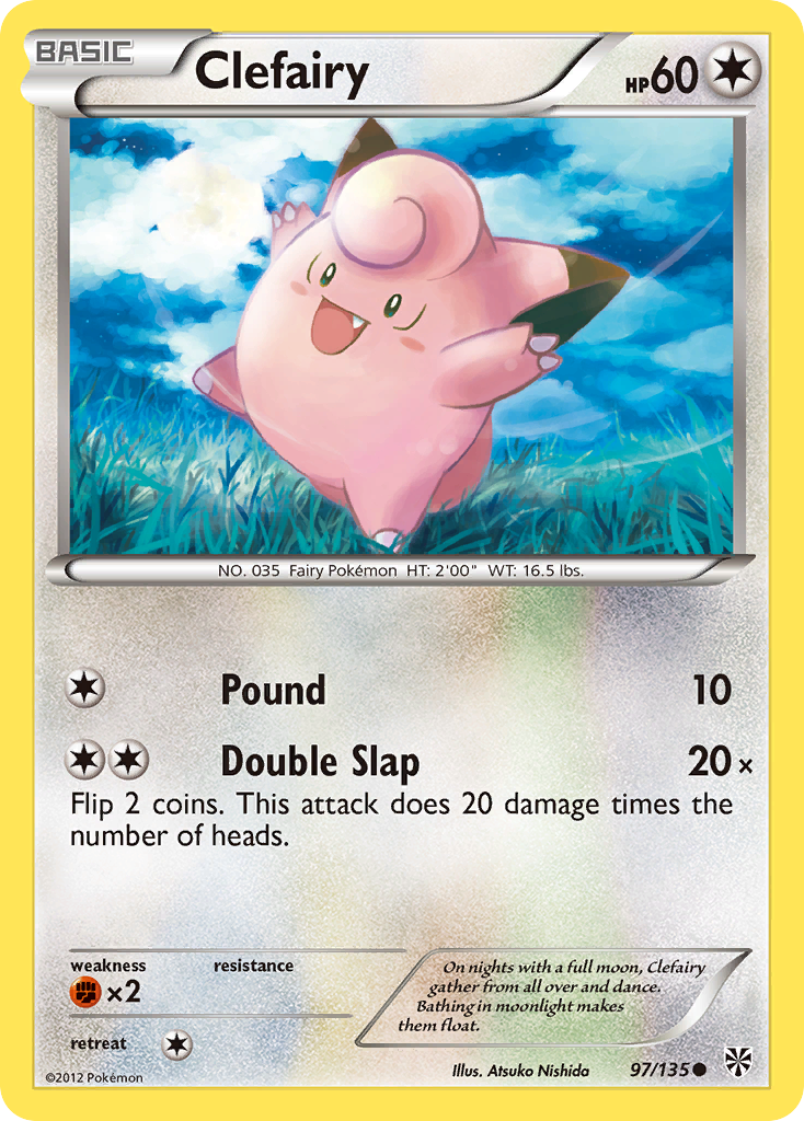 Clefairy (97/135) [Black & White: Plasma Storm] | Exor Games Bridgewater