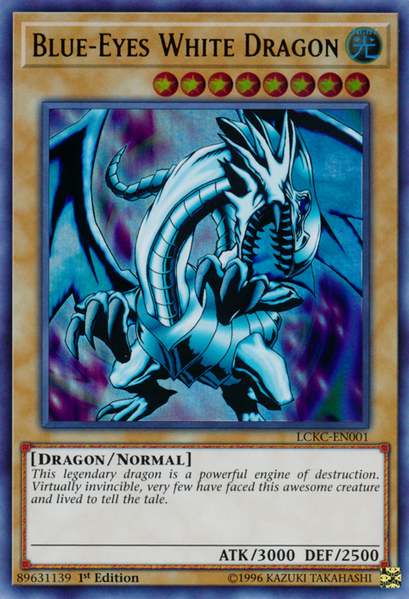 Blue-Eyes White Dragon (Version 1) [LCKC-EN001] Ultra Rare | Exor Games Bridgewater