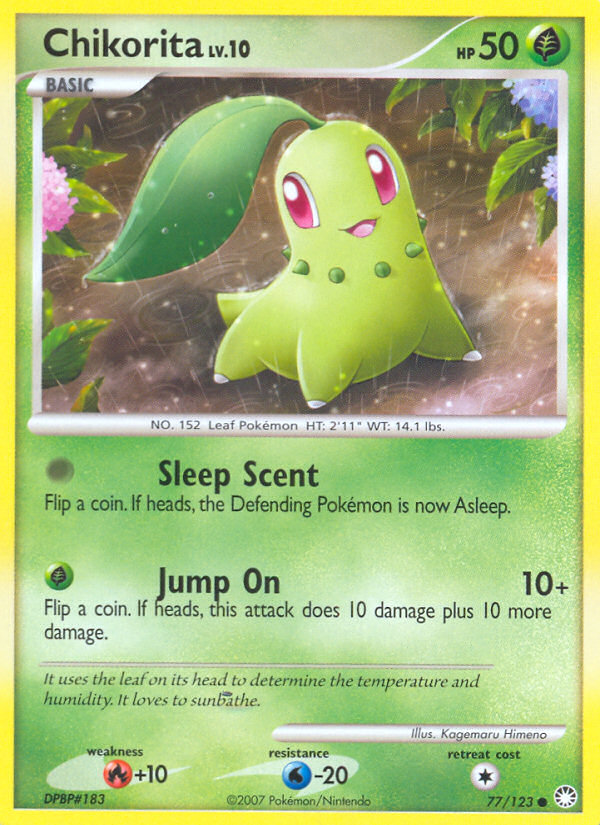 Chikorita (77/123) [Diamond & Pearl: Mysterious Treasures] | Exor Games Bridgewater