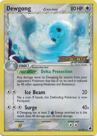 Dewgong (15/101) (Delta Species) (Stamped) [EX: Dragon Frontiers] | Exor Games Bridgewater