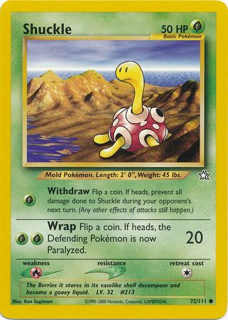 Shuckle (72/111) [Neo Genesis Unlimited] | Exor Games Bridgewater