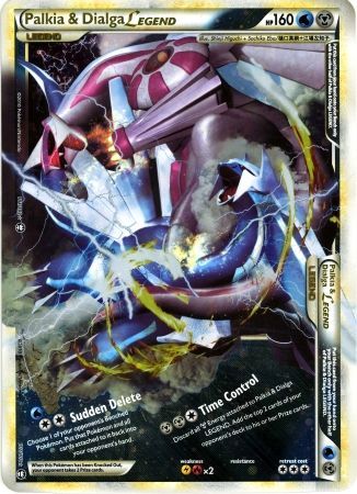 Palkia & Dialga LEGEND (101/102) (Jumbo Card) [HeartGold & SoulSilver: Triumphant] | Exor Games Bridgewater