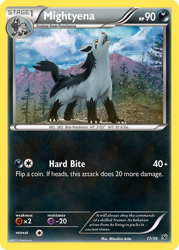 Mightyena (17/39) [XY: Kalos Starter Set] | Exor Games Bridgewater