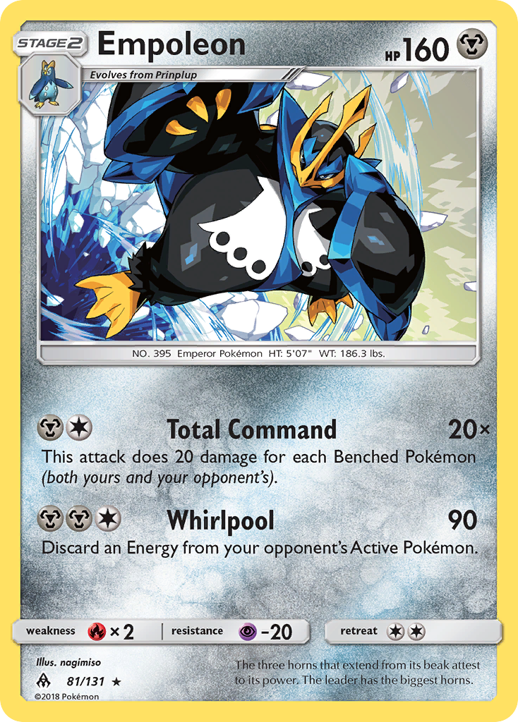 Empoleon (81/131) [Sun & Moon: Forbidden Light] | Exor Games Bridgewater