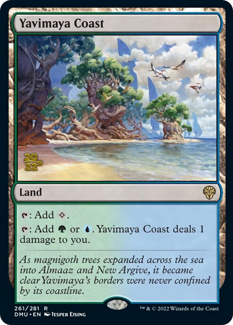 Yavimaya Coast [Dominaria United Prerelease Promos] | Exor Games Bridgewater