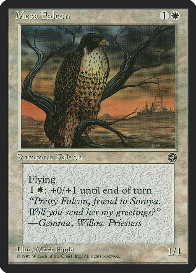 Mesa Falcon (Gemma Flavor Text) [Homelands] | Exor Games Bridgewater