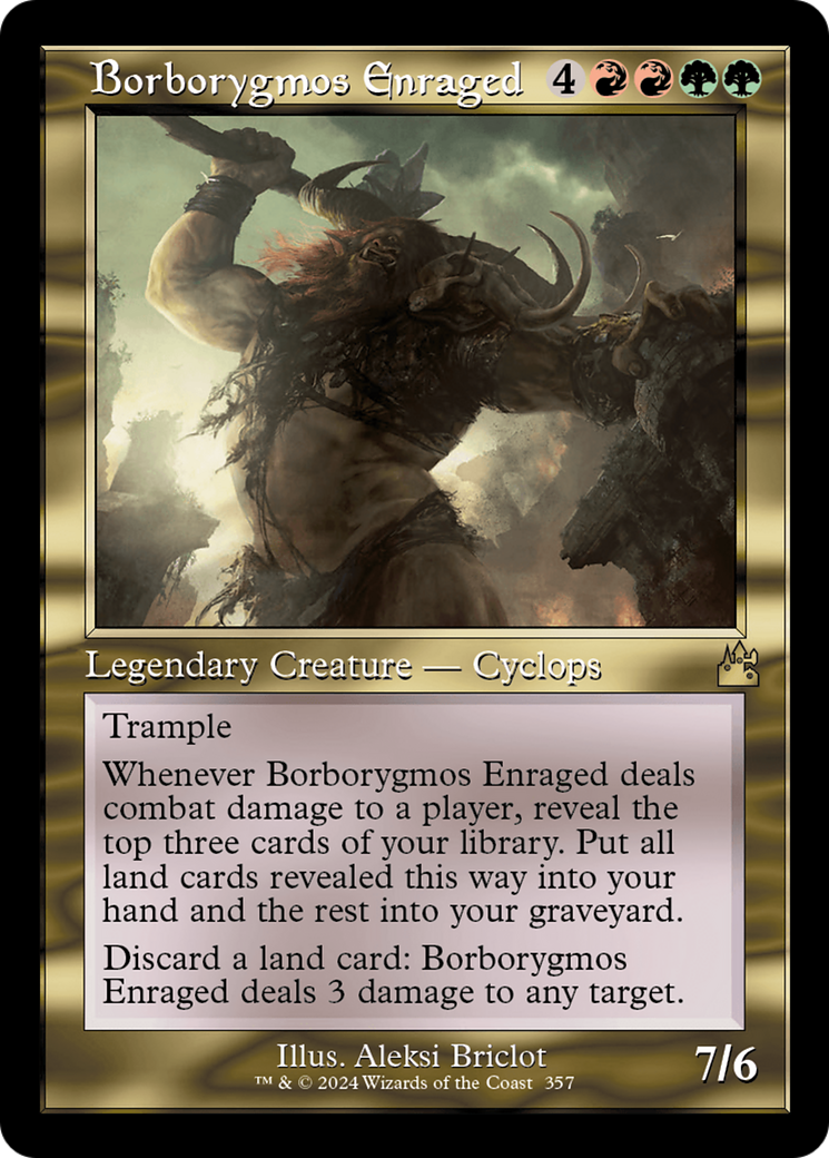 Borborygmos Enraged (Retro Frame) [Ravnica Remastered] | Exor Games Bridgewater