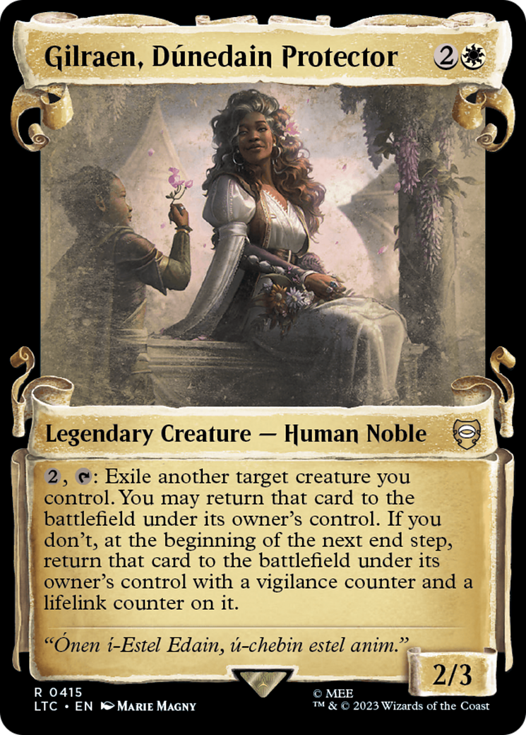Gilraen, Dunedain Protector [The Lord of the Rings: Tales of Middle-Earth Commander Showcase Scrolls] | Exor Games Bridgewater