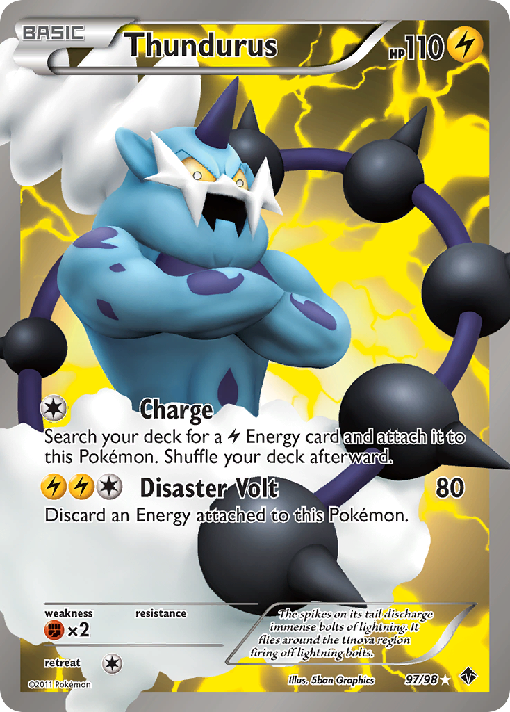 Thundurus (97/98) [Black & White: Emerging Powers] | Exor Games Bridgewater