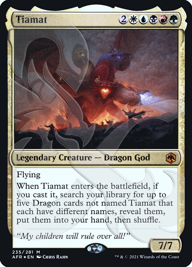 Tiamat (Ampersand Promo) [Dungeons & Dragons: Adventures in the Forgotten Realms Promos] | Exor Games Bridgewater