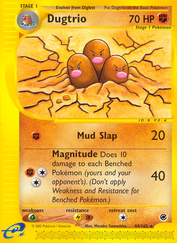 Dugtrio (44/165) [Expedition: Base Set] | Exor Games Bridgewater