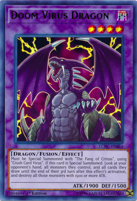 Doom Virus Dragon [LCKC-EN064] Ultra Rare | Exor Games Bridgewater