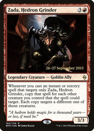 Zada, Hedron Grinder [Battle for Zendikar Promos] | Exor Games Bridgewater