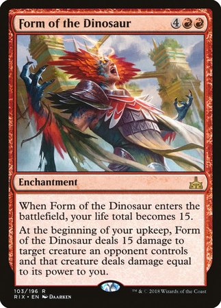 Form of the Dinosaur [Rivals of Ixalan] | Exor Games Bridgewater