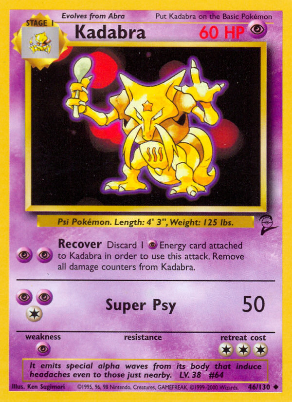 Kadabra (46/130) [Base Set 2] | Exor Games Bridgewater