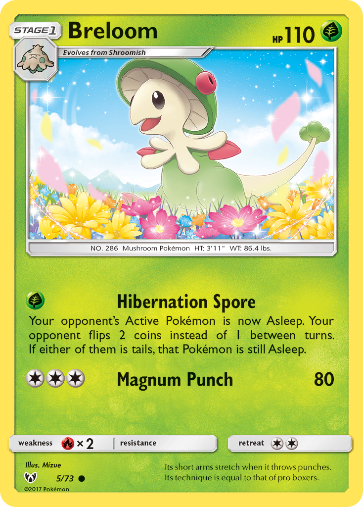 Breloom (5/73) [Sun & Moon: Shining Legends] | Exor Games Bridgewater