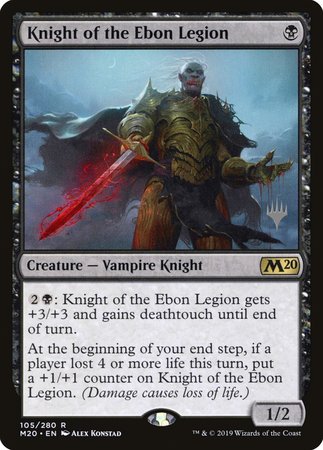 Knight of the Ebon Legion [Core Set 2020 Promos] | Exor Games Bridgewater