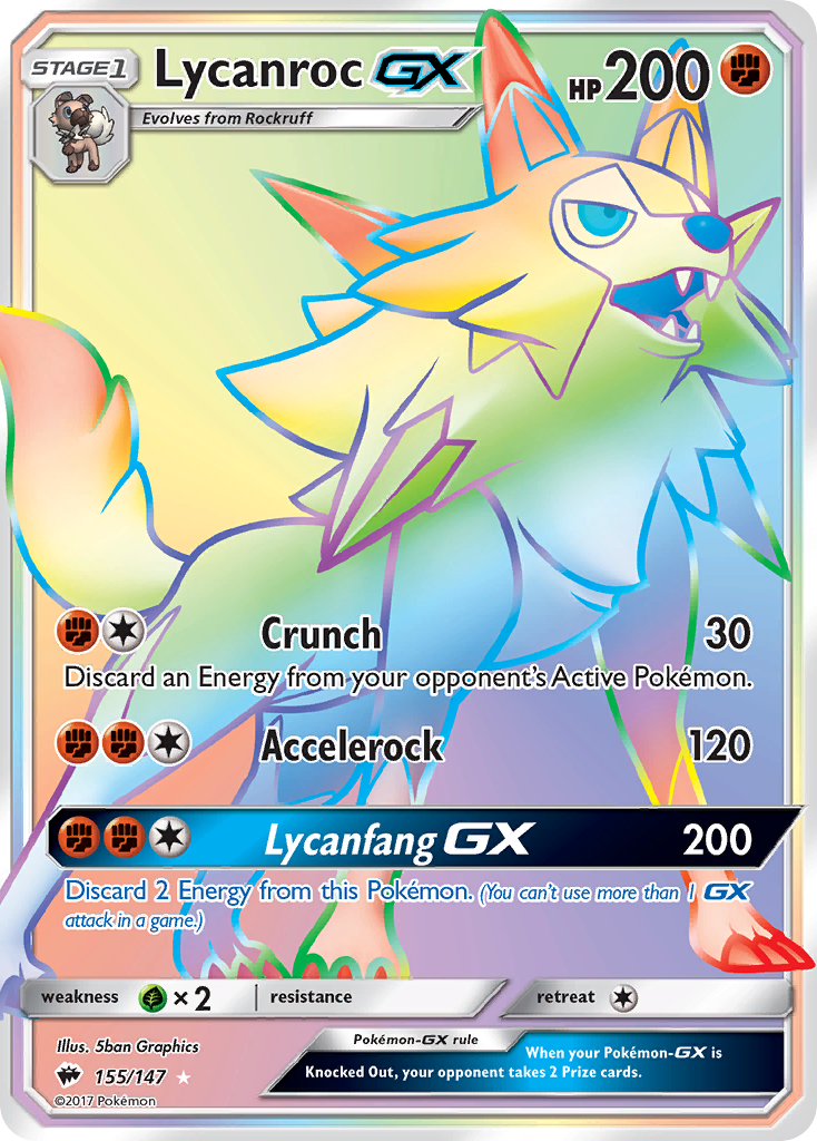 Lycanroc GX (155/147) [Sun & Moon: Burning Shadows] | Exor Games Bridgewater