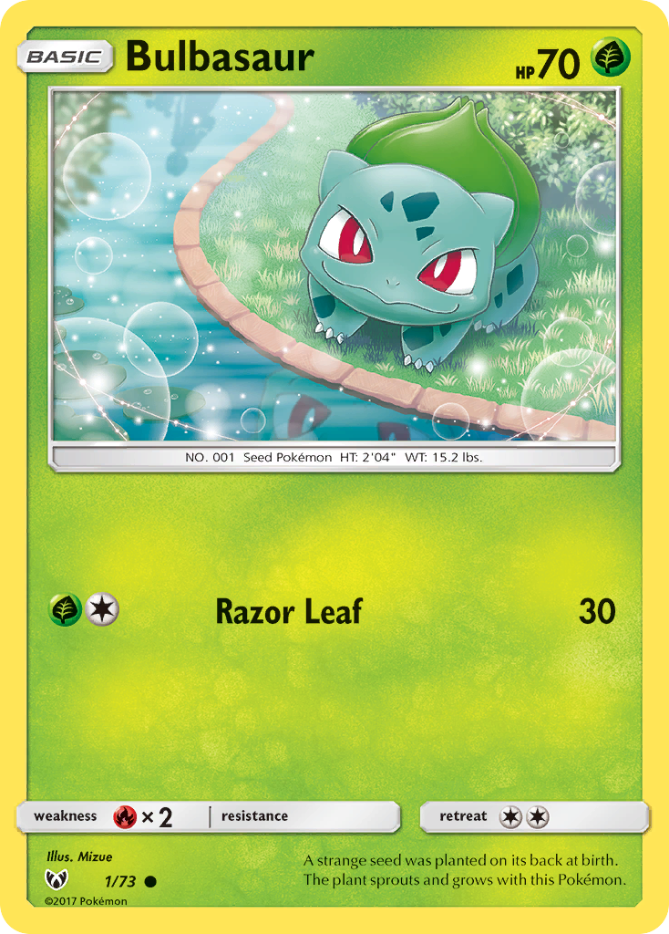 Bulbasaur (1/73) [Sun & Moon: Shining Legends] | Exor Games Bridgewater