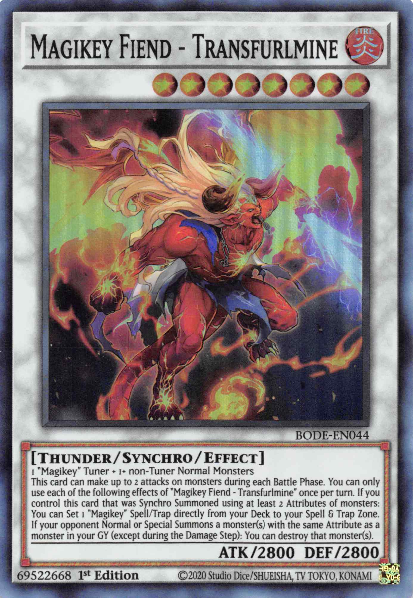 Magikey Fiend - Transfurlmine [BODE-EN044] Super Rare | Exor Games Bridgewater