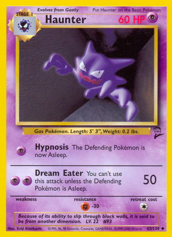 Haunter (43/130) [Base Set 2] | Exor Games Bridgewater