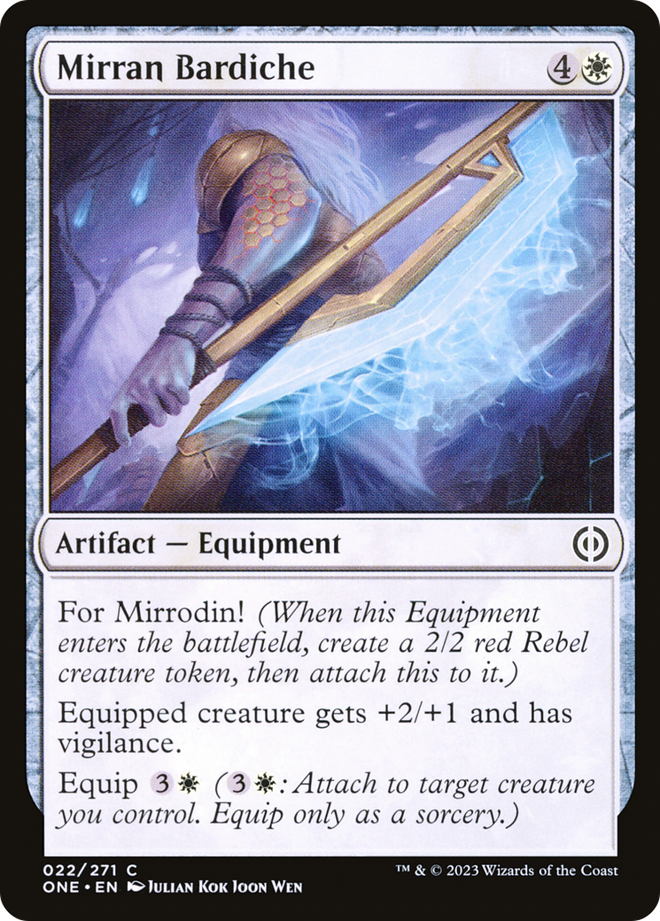 Mirran Bardiche [Phyrexia: All Will Be One] | Exor Games Bridgewater