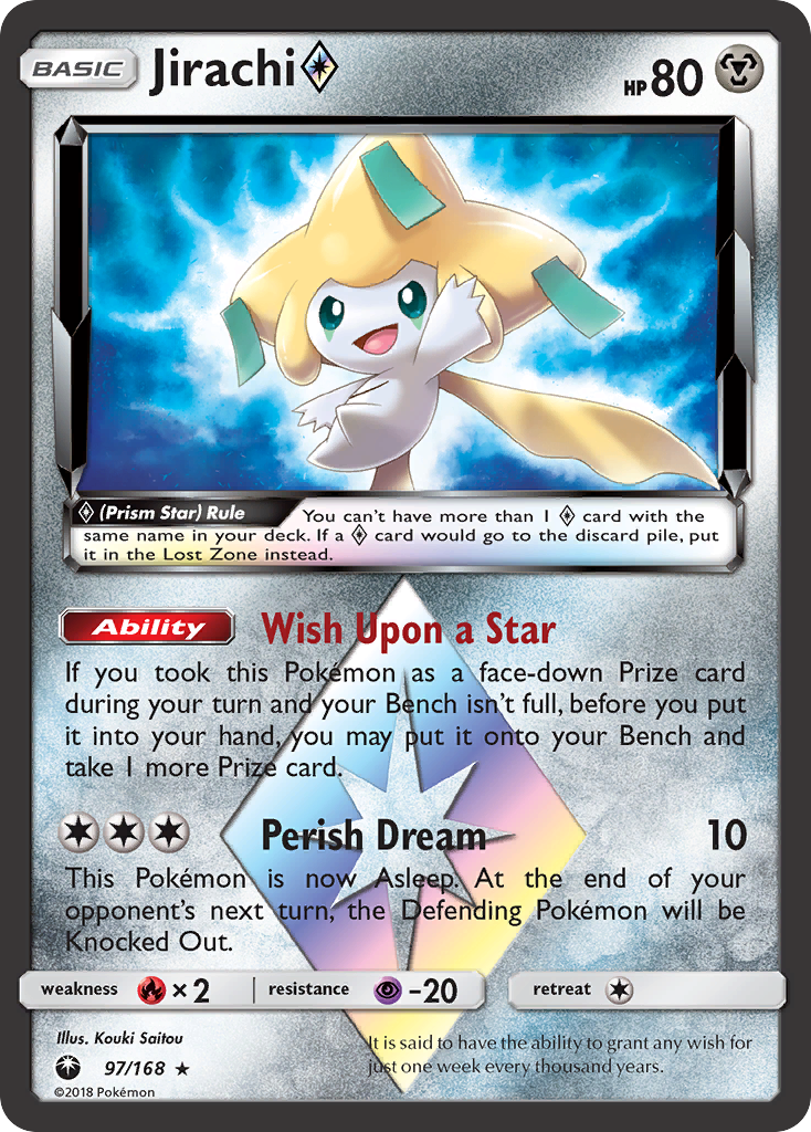 Jirachi (97/168) (Prism Star) [Sun & Moon: Celestial Storm] | Exor Games Bridgewater