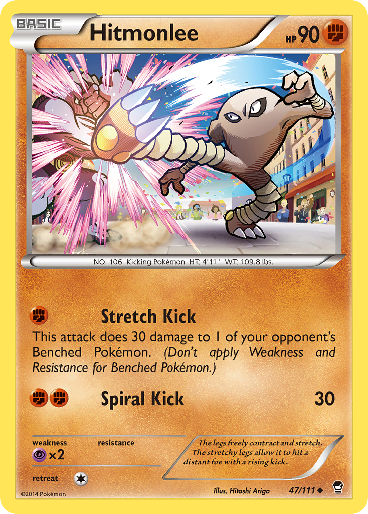 Hitmonlee (47/111) [XY: Furious Fists] | Exor Games Bridgewater