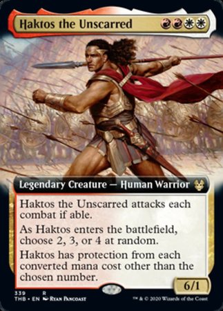 Haktos the Unscarred (Extended Art) [Theros Beyond Death] | Exor Games Bridgewater