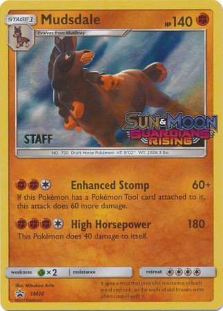 Mudsdale (SM20) (Staff Prerelease Promo) [Sun & Moon: Black Star Promos] | Exor Games Bridgewater