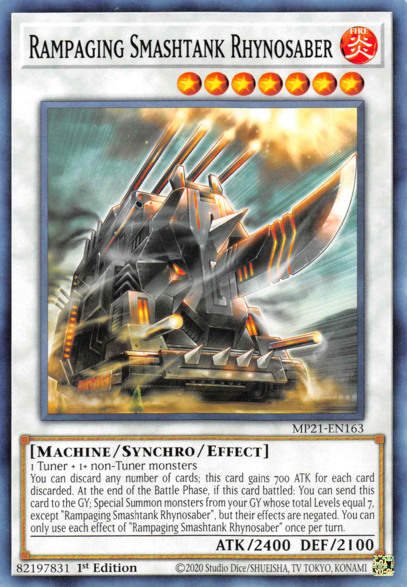 Rampaging Smashtank Rhynosaber [MP21-EN163] Common | Exor Games Bridgewater