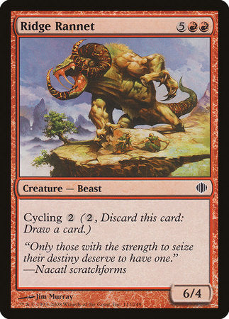 Ridge Rannet [Shards of Alara] | Exor Games Bridgewater