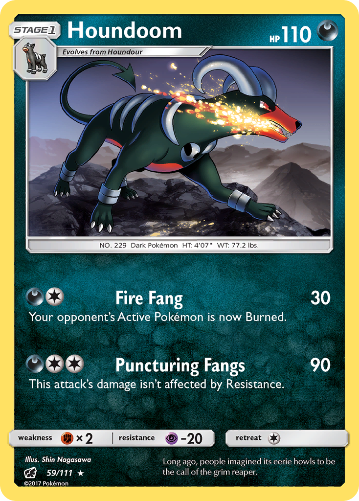 Houndoom (59/111) [Sun & Moon: Crimson Invasion] | Exor Games Bridgewater