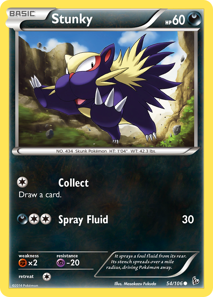 Stunky (54/106) [XY: Flashfire] | Exor Games Bridgewater