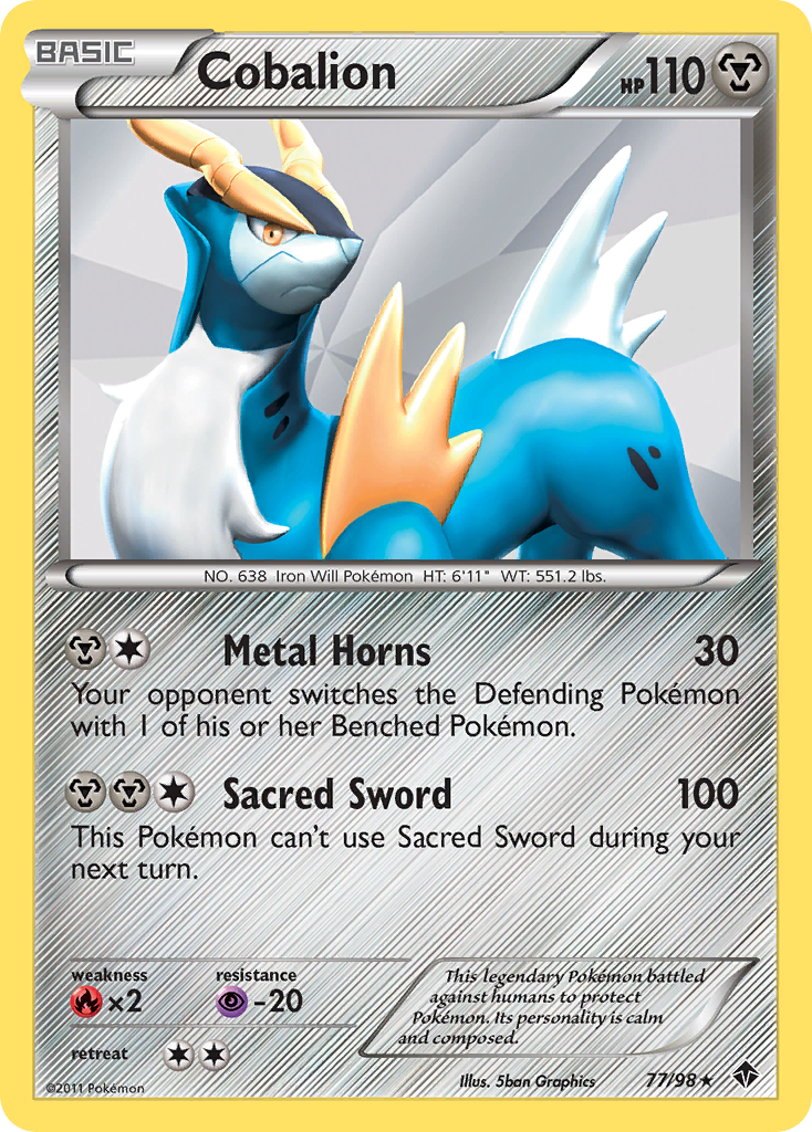 Cobalion (77/98) [Black & White: Emerging Powers] | Exor Games Bridgewater