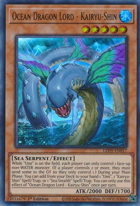 Ocean Dragon Lord - Kairyu-Shin [LED9-EN017] Ultra Rare | Exor Games Bridgewater