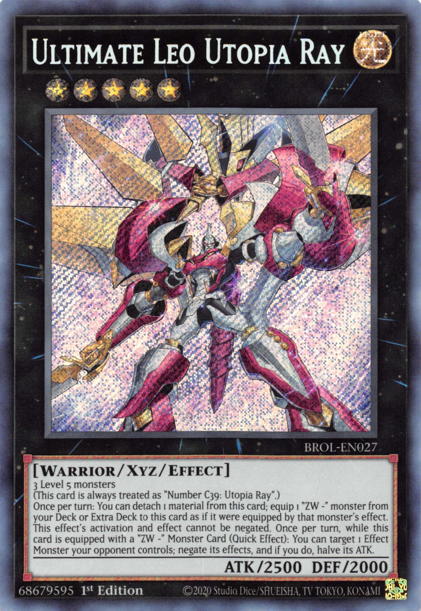 Ultimate Leo Utopia Ray [BROL-EN027] Secret Rare | Exor Games Bridgewater