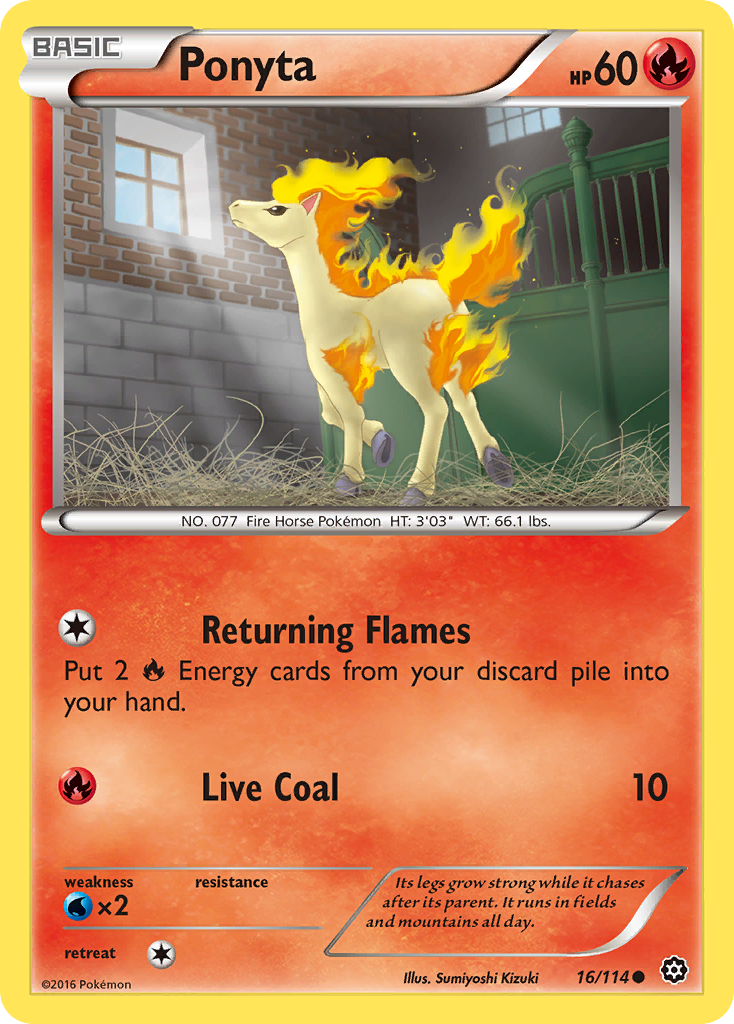 Ponyta (16/114) [XY: Steam Siege] | Exor Games Bridgewater