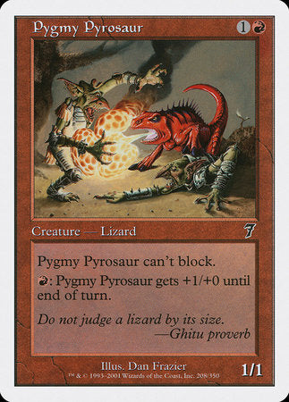 Pygmy Pyrosaur [Seventh Edition] | Exor Games Bridgewater