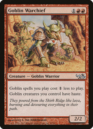 Goblin Warchief [Duel Decks: Elves vs. Goblins] | Exor Games Bridgewater