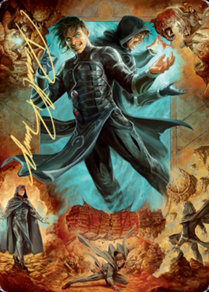Jace, Mirror Mage 2 Art Card (Gold-Stamped Signature) [Zendikar Rising Art Series] | Exor Games Bridgewater