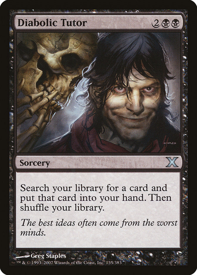 Diabolic Tutor [Tenth Edition] | Exor Games Bridgewater