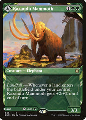 Kazandu Mammoth // Kazandu Valley (Showcase) [Zendikar Rising] | Exor Games Bridgewater