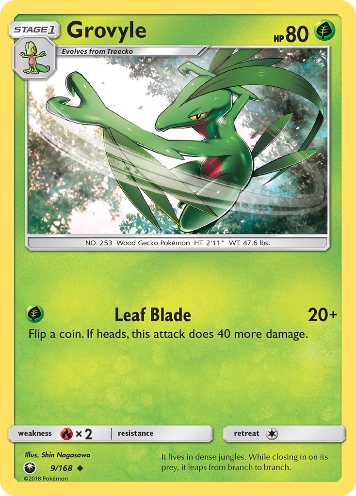 Grovyle (9/168) [Sun & Moon: Celestial Storm] | Exor Games Bridgewater