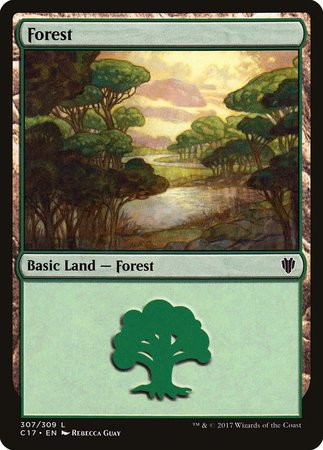 Forest (307) [Commander 2017] | Exor Games Bridgewater